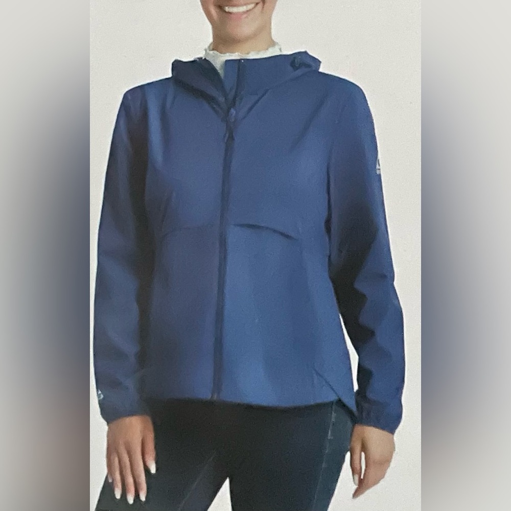 (NWT) Gerry Women’s Packable Rain Jacket Size:M Color: Blue